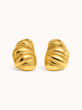 Croiss Earrings in Gold-Finished