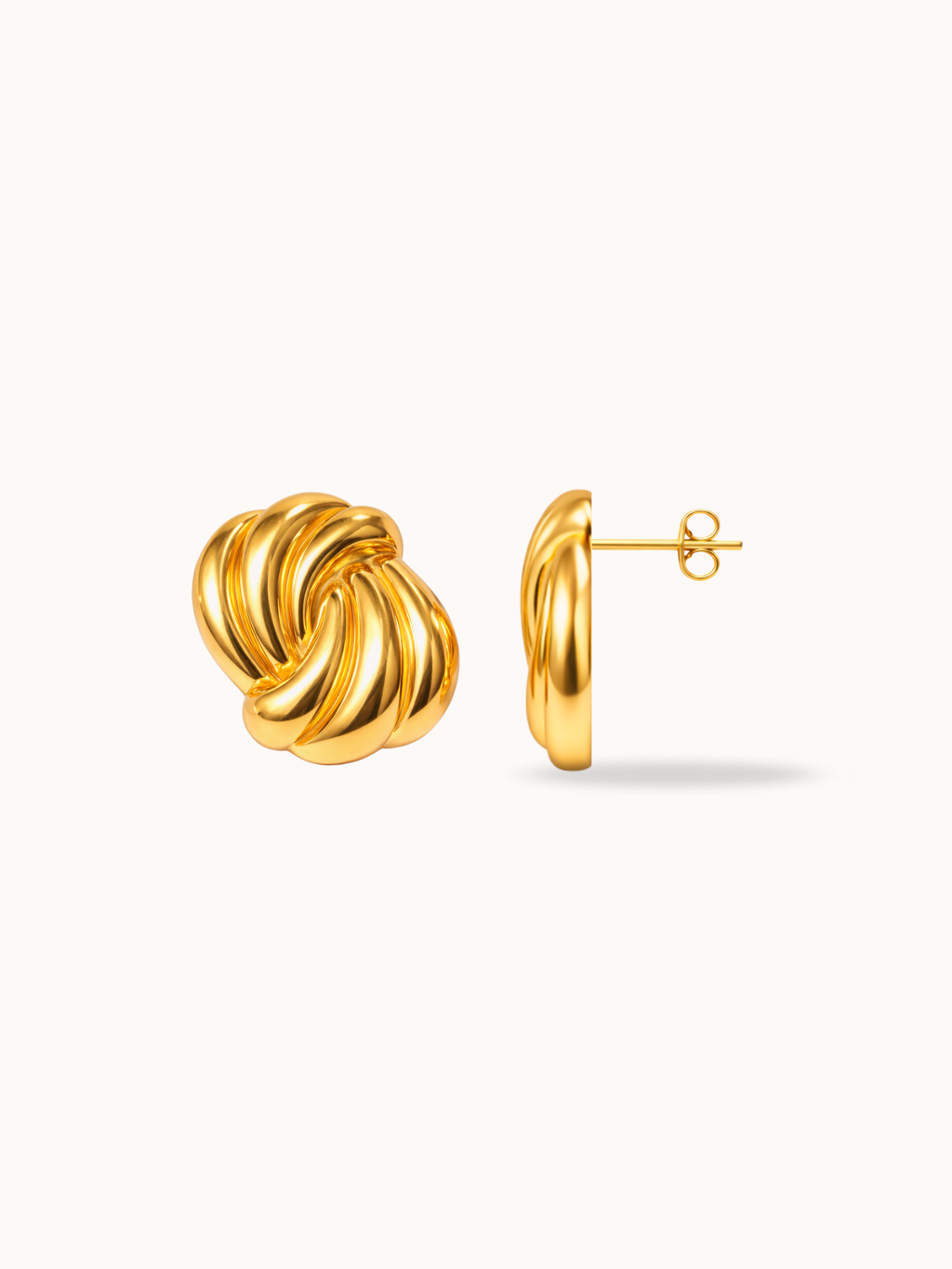 Helix Earrings in Gold-Finished