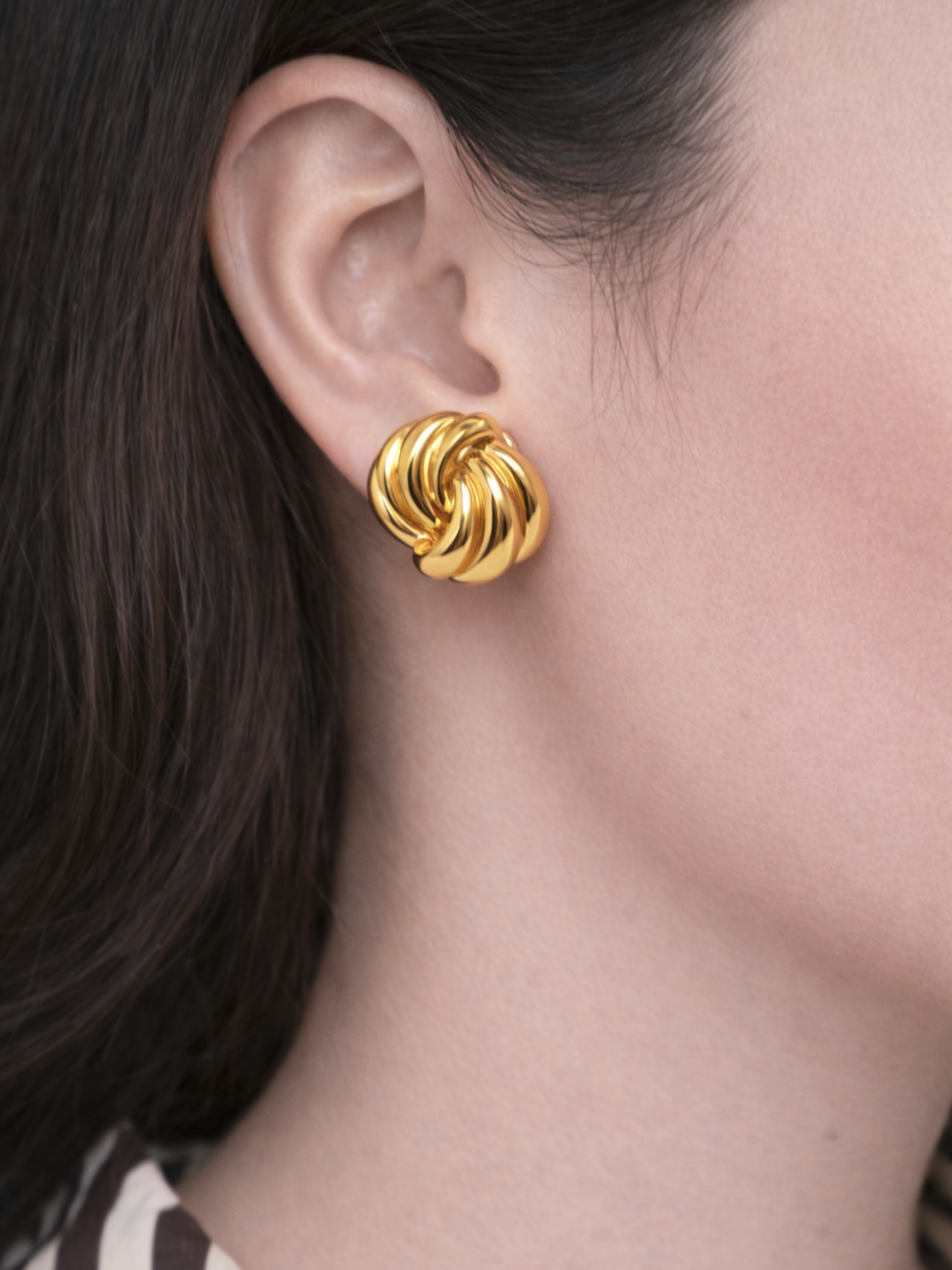 Helix Earrings in Gold-Finished