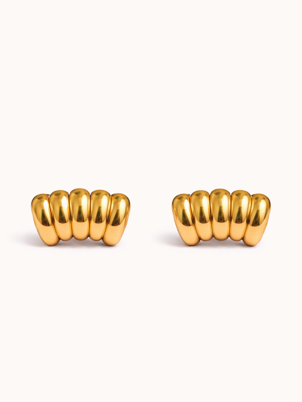 Strata Earrings in Gold-Finished