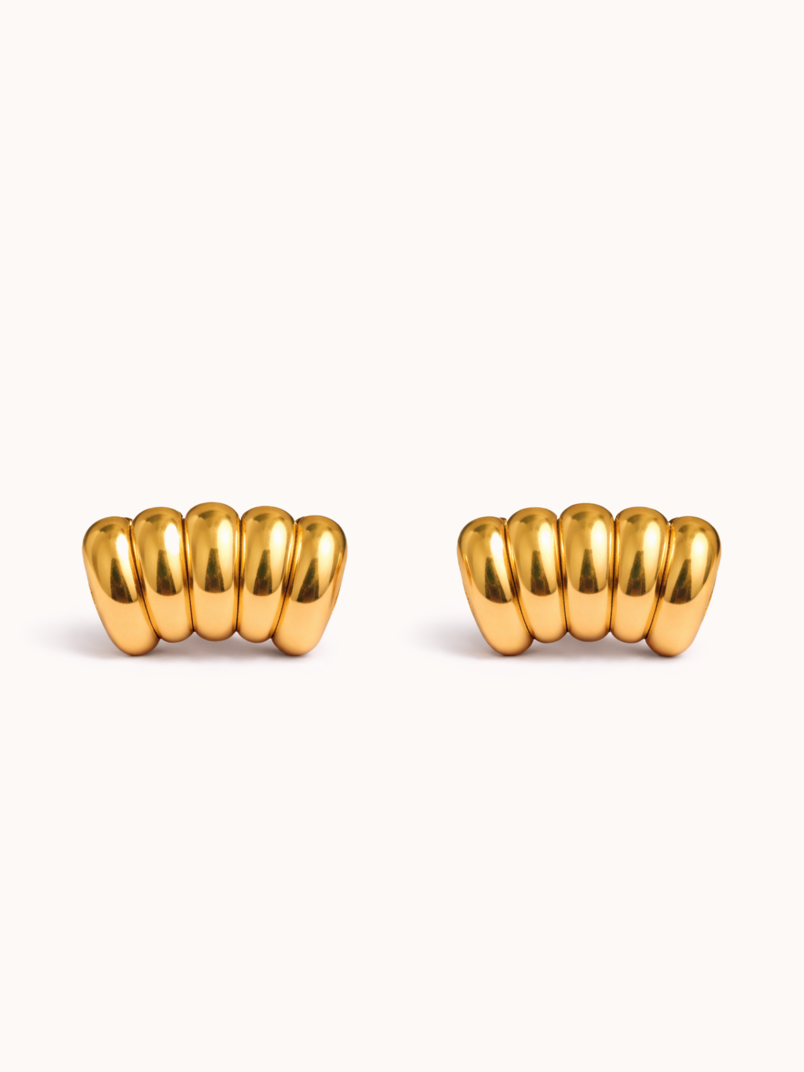 Strata Earrings in Gold-Finished